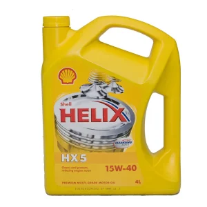 Shell Helix® HX5 15W‑40 (4 L) – حماية نشطة لمحركات البنزين والديزل