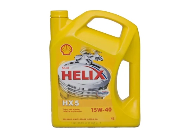 Shell Helix® HX5 15W‑40 (4 L) – حماية نشطة لمحركات البنزين والديزل