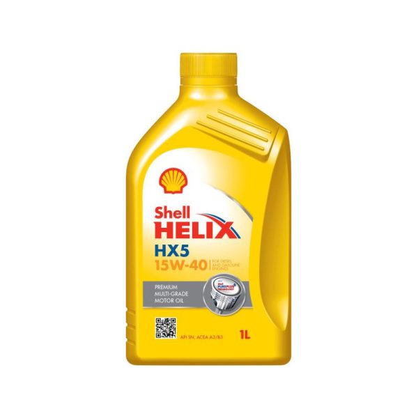 Shell Helix® HX5 15W‑40 – حماية فعّالة وتقنية تنظيف نشطة
